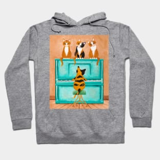 A Purrfect Piano Purrformance Hoodie